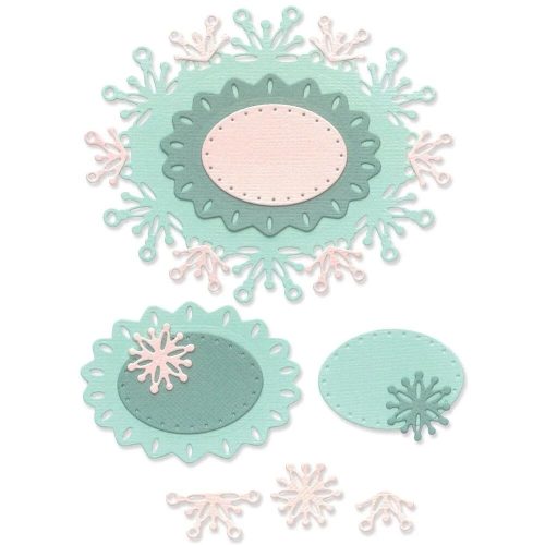 Sizzix Thinlits stanssi – SNOWFLAKE LABELS - Image 2