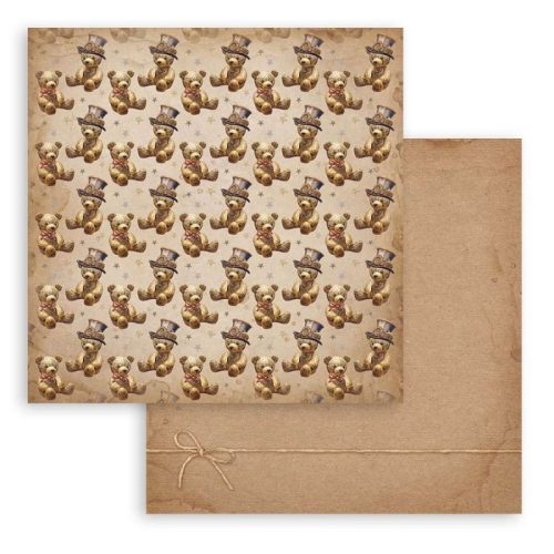 Stamperia – Gear up for Christmas Backgrounds paperilajitelma 20 x 20 cm - Image 6