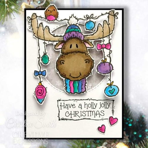 Woodware Clear Stamps – Moose Christmas leimasinsetti - Image 3