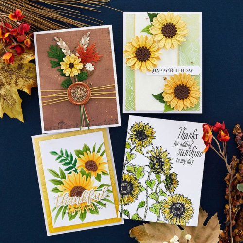 Spellbinders Wax Seal Stamp sinettileimasin – SUNFLOWER - Bild 3