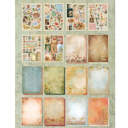 Studio Light DIY Block – Aged Wildflowers paperilehtiö A4 - Image 3