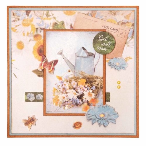Studio Light DIY Block – Aged Wildflowers paperilehtiö A4 - Image 2