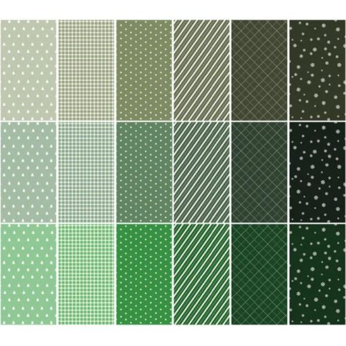 Studio Light Paper Pad – Christmas Greens Pattern paperilehtiö (A5) - Bild 2