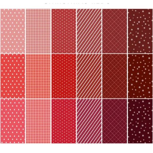 Studio Light Paper Pad – Christmas Reds Pattern paperilehtio A5