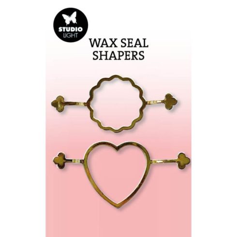 Studio Light Wax Seal Shapers sinettimuotti – SCALLOP & HEART