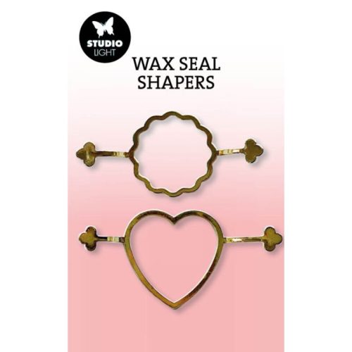 Studio Light Wax Seal Shapers sinettimuotti – SCALLOP & HEART