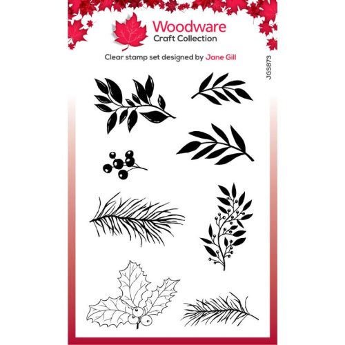 Woodware Clear Stamps – Leafy Sprigs leimasinsetti
