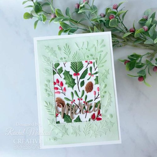 Creative Expressions Colouring Stencil sapluunat – WINTER FOLIAGE (2kpl) - Bild 4