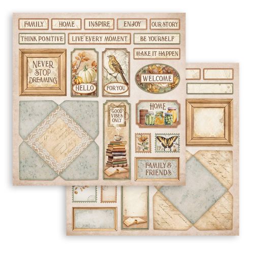 Stamperia – Golden Harmony paperilajitelma 30 x 30 cm - Image 9