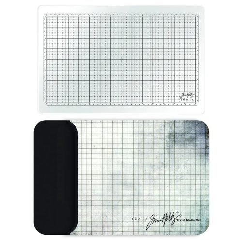 Tim Holtz Travel Glass Studio Mat White 9″ x 14″ – Työskentelyalusta valkoinen lasinen - Bild 3