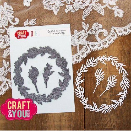 Craft & You Design stanssi – CEDAR WREATH - Image 2