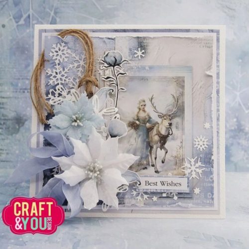 Craft & You Design stanssi – SNOWFLAKES BACKGROUND - Bild 4