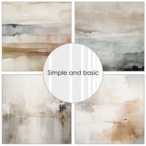 Simple and Basic – Moderne and Abstract paperilajitelma 15 x 15 cm - Bild 3