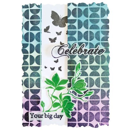 Studio Light Clear Stamp – Retro Pattern leimasin - Image 2