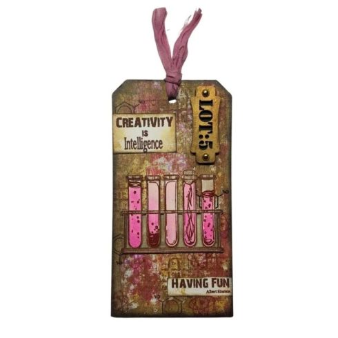 Indigo Blu Rubber Stamp – Chemistry Lab leimasinsetti A5 1