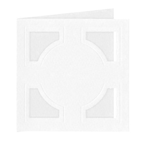 Lomiac korttipohjat 13,5x13,5cm valkoinen 5kpl