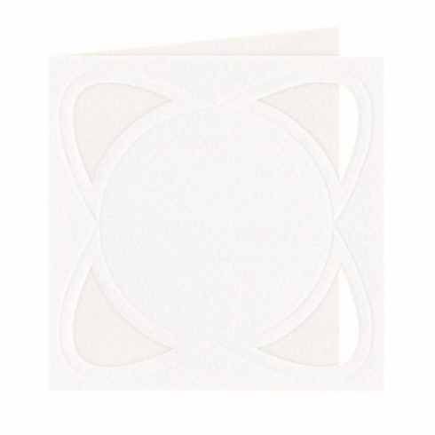 Lomiac korttipohjat 13,5x13,5cm luonnonvalkoinen 5kpl