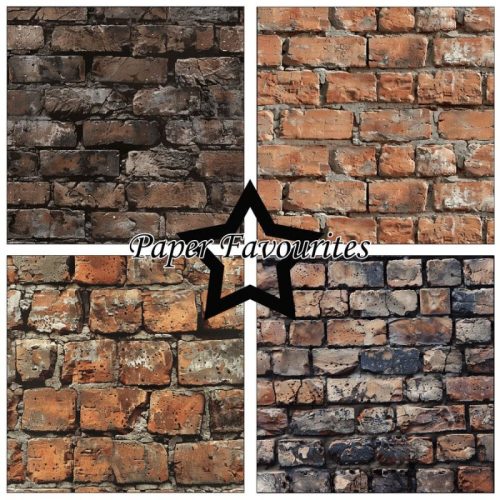 Paper Favourites – Brick Wall paperilajitelma 15 x 15 cm - Image 2