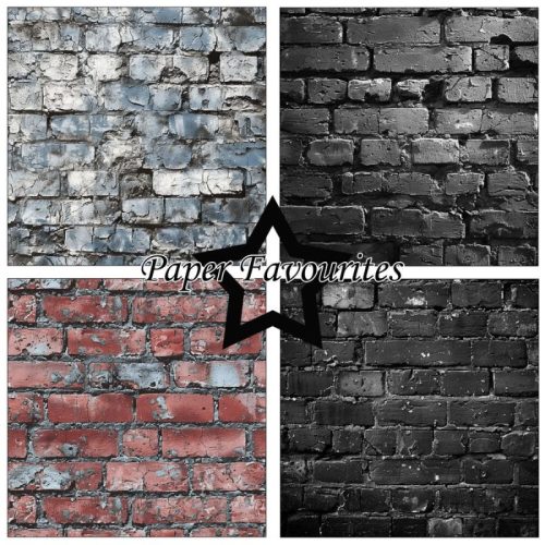 Paper Favourites – Brick Wall paperilajitelma 15 x 15 cm - Image 3