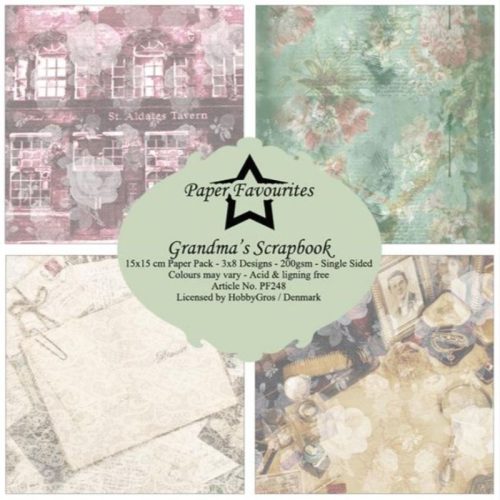Paper Favourites – Grandma's Scrapbook paperilajitelma 15 x 15 cm - Image 2