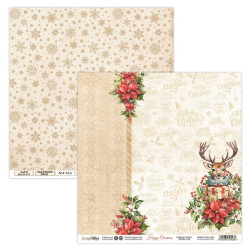 ScrapBoys – Happy Christmas paperilehtiö 15 x 15 cm - Image 3