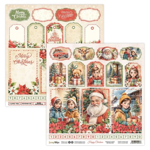 ScrapBoys – Happy Christmas paperilehtiö 15 x 15 cm - Image 7