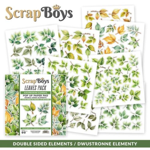 ScrapBoys – Leaves Pop-up Elements 15 x 15 cm - Image 2
