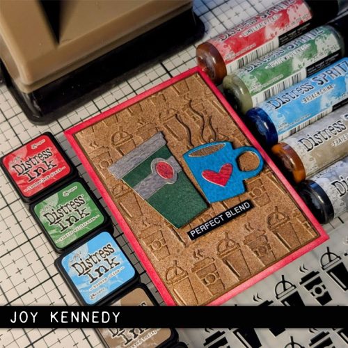 Sizzix Tim Holtz stanssi & 2D kohokuviointikansio – VAULT SIDE-ORDER FRESH BREWED - Image 4