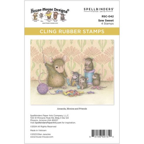 Spellbinders Rubber Stamp – Sew Sweet leimasinsetti