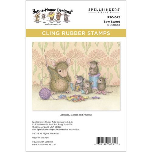 Spellbinders Rubber Stamp – Sew Sweet leimasinsetti