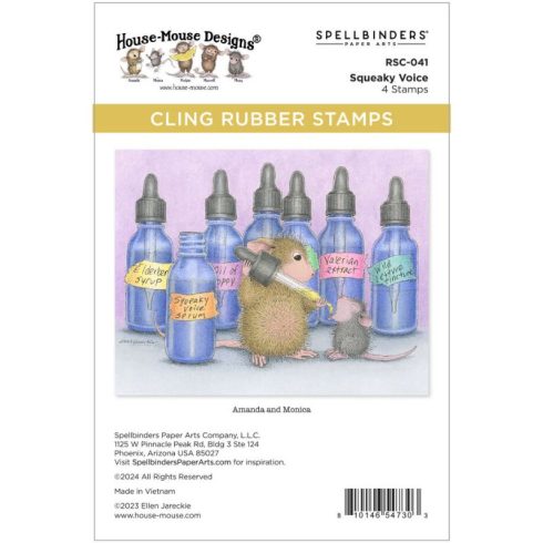 Spellbinders Rubber Stamp – Squeaky Voice leimasinsetti