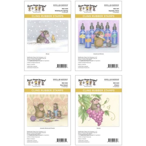 Spellbinders Rubber Stamp – Sweet Moments Collector leimasinsetti Bundle (4kpl)