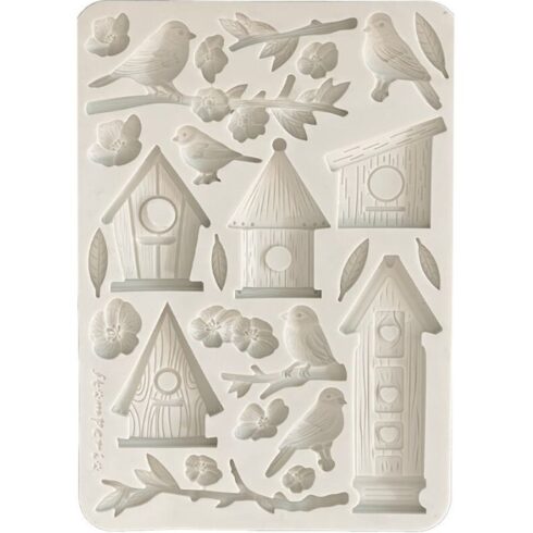 Stamperia – Dewdrops Nests And Birds Silicon Mould muotti A5