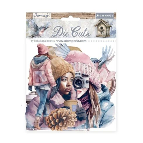 Stamperia – Die Cuts Dewdrops isot kartonkikuvat (53 kpl)