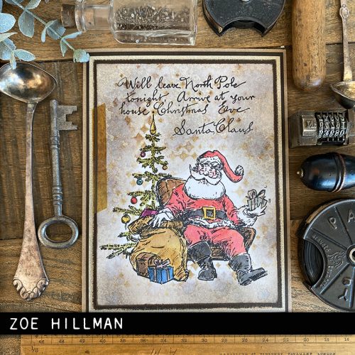 Tim Holtz Stampers Anonymous – Santa Visit leimasinsetti - Image 2