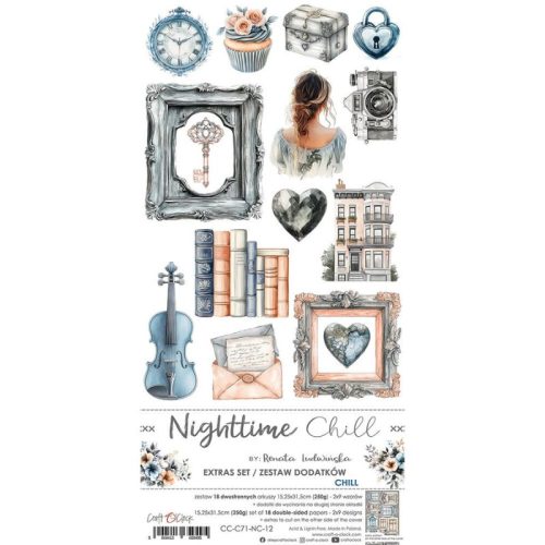 Craft O’Clock – Nighttime Chill Extras Set Chill leikekuvat 15 x 30 cm