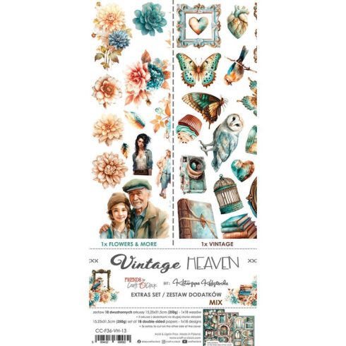 Craft O'Clock – Vintage Heaven Extras Set MIX leikekuvat 15 x 30 cm