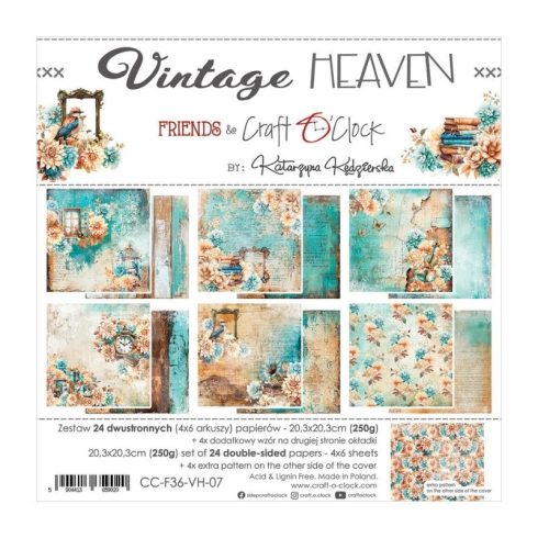 Craft O’Clock – Vintage Heaven paperilajitelma 20 x 20 cm