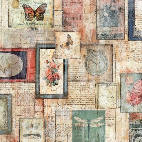 Distressed Florals paperilehtio