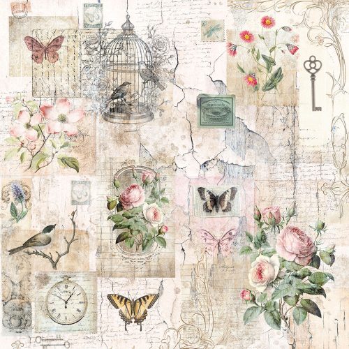 Crafter's Companion – Distressed Florals paperilehtiö 30 x 30 cm - Image 7
