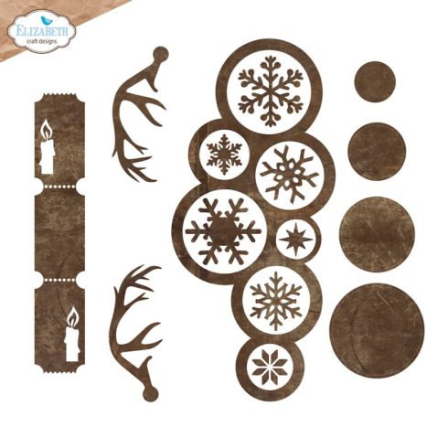 Elizabeth Craft Designs stanssi – CHRISTMAS BUBBLES EDGE INLAY