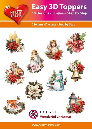 Hearty Crafts Easy 3D Toppers Wonderful Christmas