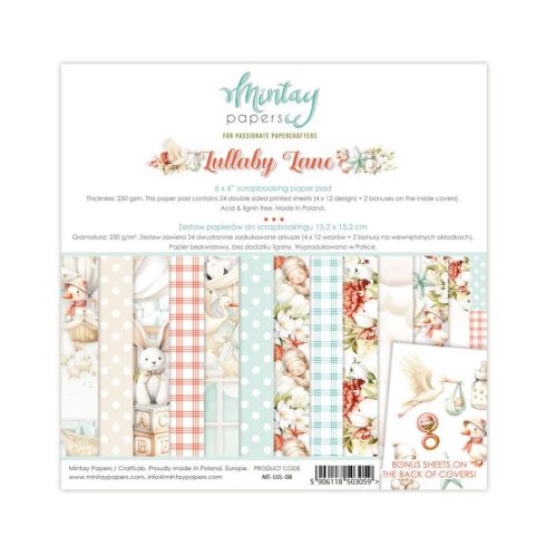 Mintay Papers – Lullaby Lane paperilehtiö 15 x 15 cm