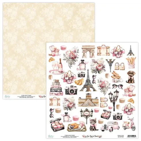 Mintay Papers – See You In Paris paperilehtio 15 x 15 cm 3