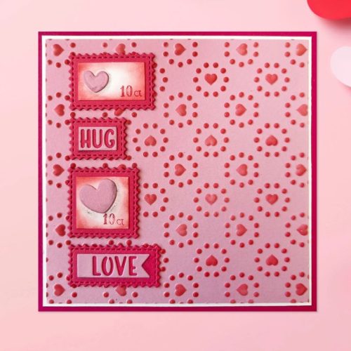 Nellie's Choice stanssi – POSTAL STAMPS WITH HEARTS - Image 2