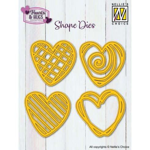 Nellie's Choice stanssi – DOODLE HEARTS