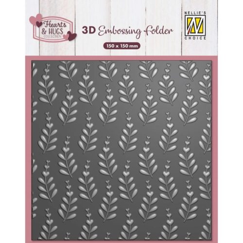 Nellie’s Choise 3D kohokuviointikansio – HEART BRANCHES