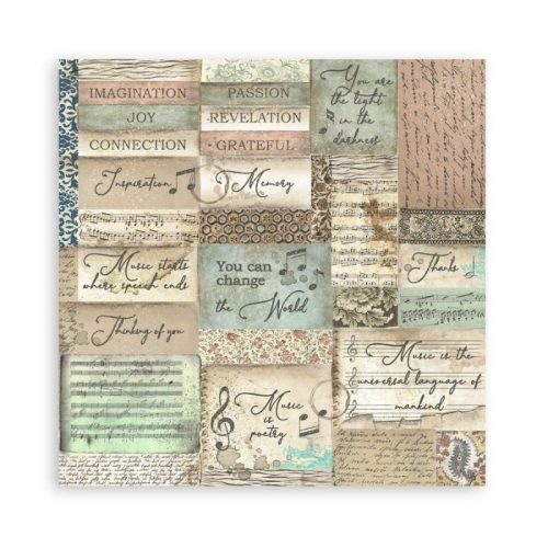 Stamperia – Music paperilajitelma 20 x 20 cm - Image 8