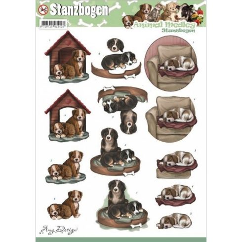 Amy Design 3D-arkki – Animal Medley Dogs