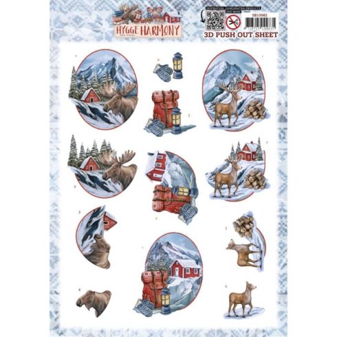Amy Design 3D-arkki – Hygge Harmony Moose